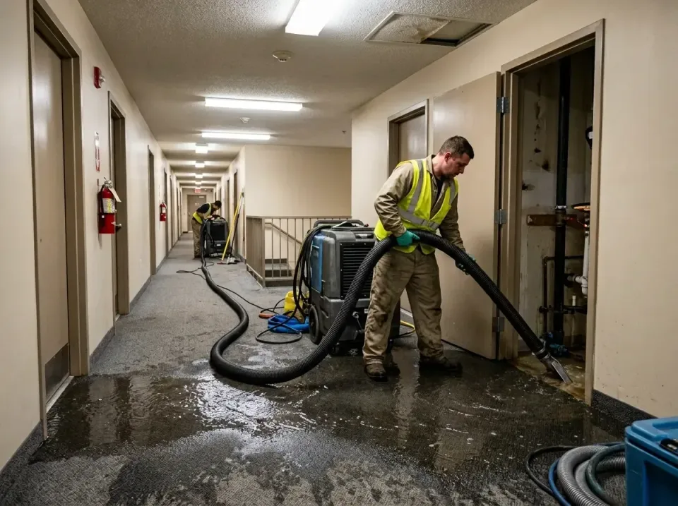 multi-unit-apartment-hallway-f-005 — frequently asked questions, Emergency Burst Pipe Water Extraction & Removal in Estill S…
